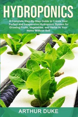 Hydroponics: A Complete Step-By-Step Guide to Create Your Perfect and Inexpensive Hydroponic System for Growing Fruits, Vegetables, and Herbs At Your Home Without Soil - Arthur Duke - cover