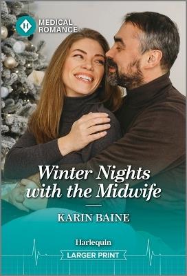 Winter Nights with the Midwife - Karin Baine - cover