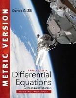 A First Course in Differential Equations with Modeling Applications, International Metric Edition - Dennis Zill - cover