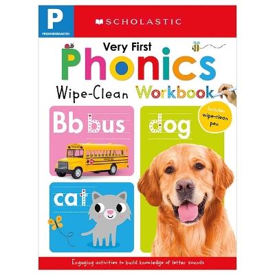 Very First Phonics Pre-K Wipe-Clean Workbook: Scholastic Early Learners (Wipe-Clean) - Scholastic - cover