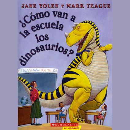 ¿Cómo van a la escuela los dinosaurios?