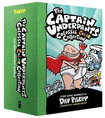 The Captain Underpants Colossal Color Collection (Captain Underpants #1-5 Boxed Set) - Dav Pilkey - cover