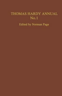 Thomas Hardy Annual No. 1 - Norman Page - cover