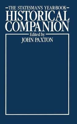 The Statesman’s Year-Book Historical Companion - John Paxton - cover