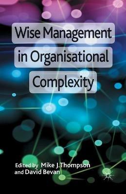 Wise Management in Organisational Complexity - cover