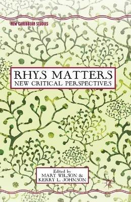 Rhys Matters: New Critical Perspectives - cover