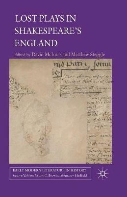 Lost Plays in Shakespeare's England - cover