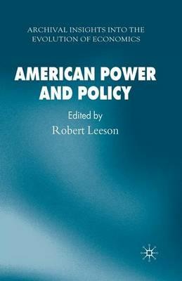 American Power and Policy - cover