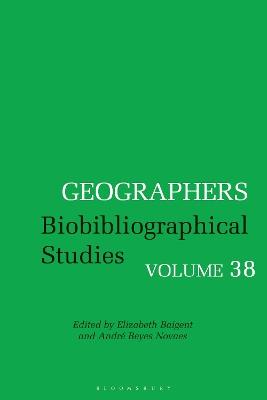 Geographers: Volume 38 - cover