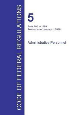 Code of Federal Regulations Title 5, Volume 2, January 1, 2016 - cover