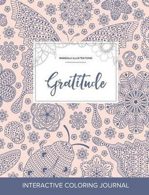 Adult Coloring Journal: Gratitude (Mandala Illustrations, Ladybug) - Courtney Wegner - cover
