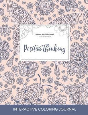 Adult Coloring Journal: Positive Thinking (Animal Illustrations, Ladybug) - Courtney Wegner - cover