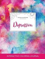 Adult Coloring Journal: Depression (Mythical Illustrations, Rainbow Canvas)