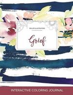 Adult Coloring Journal: Grief (Sea Life Illustrations, Nautical Floral)