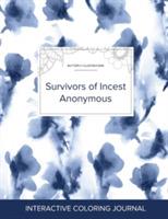 Adult Coloring Journal: Survivors of Incest Anonymous (Butterfly Illustrations, Blue Orchid) - Courtney Wegner - cover