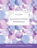 Adult Coloring Journal: Survivors of Incest Anonymous (Turtle Illustrations, Purple Bubbles) - Courtney Wegner - cover