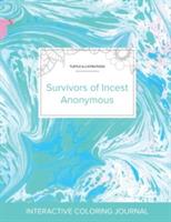 Adult Coloring Journal: Survivors of Incest Anonymous (Turtle Illustrations, Turquoise Marble) - Courtney Wegner - cover