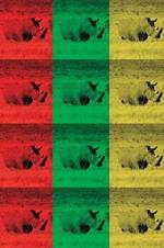 Alive! white rhino - Color collage - Photo Art Notebooks (6 x 9 series)