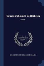 Oeuvres Choisies de Berkeley; Volume 1