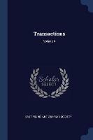 Transactions; Volume 4 - cover