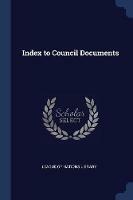 Index to Council Documents - cover