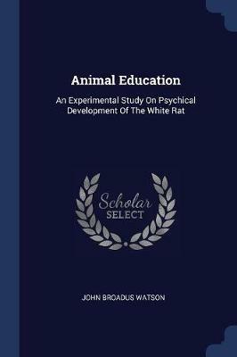 Animal Education: An Experimental Study on Psychical Development of the White Rat - John Broadus Watson - cover