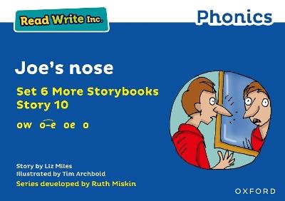 Read Write Inc. Phonics: Blue Set 6A Storybook 10 Joe's nose - Liz Miles - cover