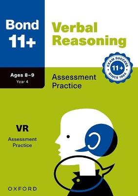 Bond 11+ Verbal Reasoning Assessment Practice Age 8-9 - Frances Down - cover