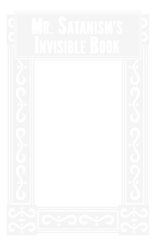 Mr. Satanism's Invisible Book