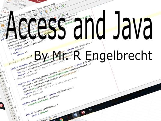 Java and Access