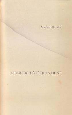 De l'autre côté de la ligne - Matthieu Dornier - cover
