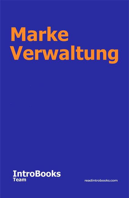 Marke Verwaltung