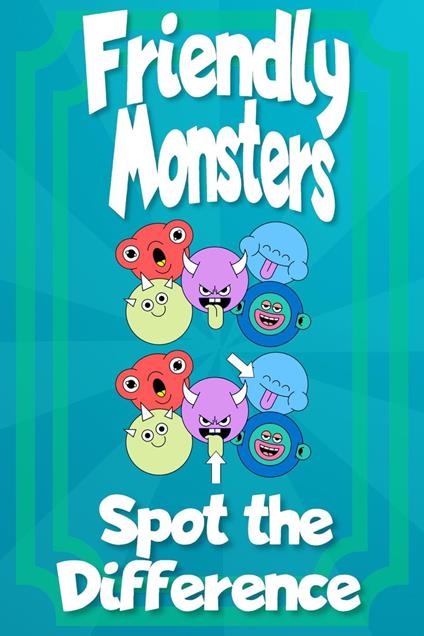 Friendly Monsters Spot the Difference - Willyn Wren - ebook