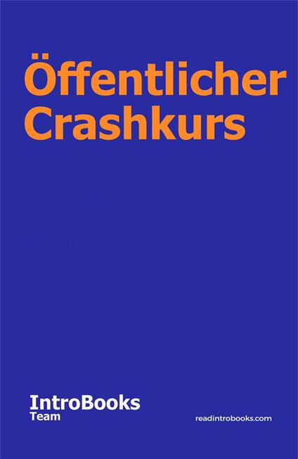 Öffentlicher Crashkurs