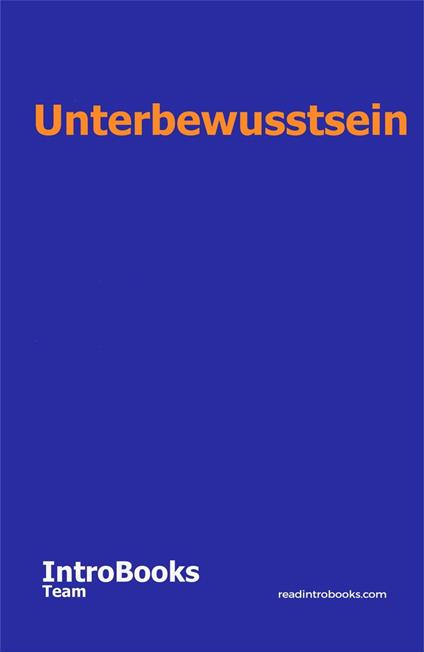 Unterbewusstsein