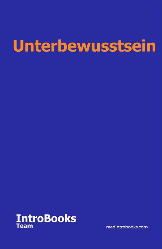 Unterbewusstsein