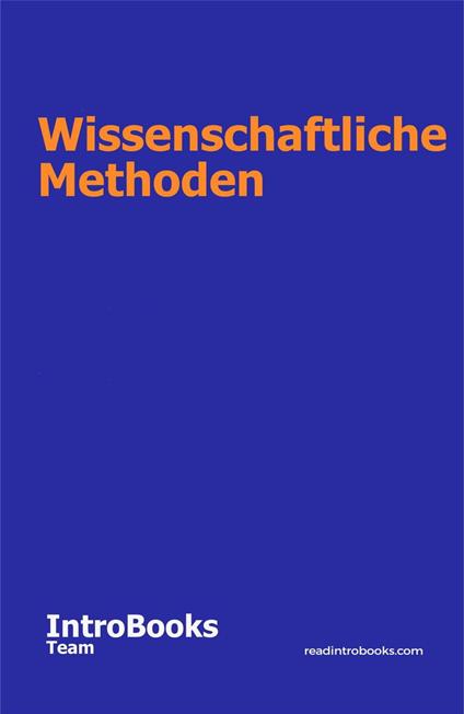 Wissenschaftliche Methoden