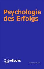 Psychologie des Erfolgs