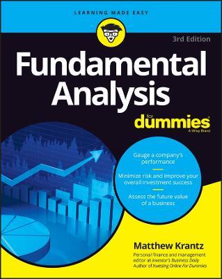 Fundamental Analysis For Dummies - Matthew Krantz - cover