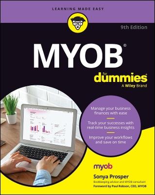 MYOB For Dummies - Sonya Prosper - cover