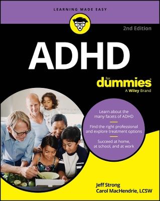 ADHD For Dummies - Jeff Strong,Carol MacHendrie - cover