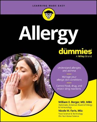 Allergy For Dummies - William E. Berger,Nicole M. Faris - cover