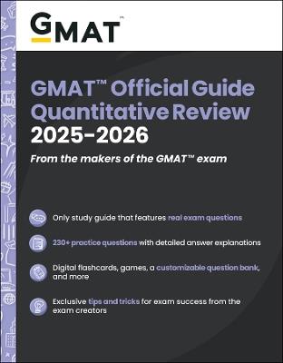GMAT Official Guide Quantitative Review 2025-2026: Book + Online Question Bank - GMAC (Graduate Management Admission Council) - cover