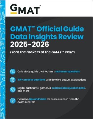 GMAT Official Guide Data Insights Review 2025-2026: Book + Online Question Bank - GMAC (Graduate Management Admission Council) - cover