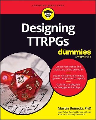 Designing TTRPGs For Dummies - Martin Buinicki - cover