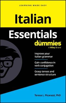 Italian Essentials For Dummies - Teresa L. Picarazzi - cover