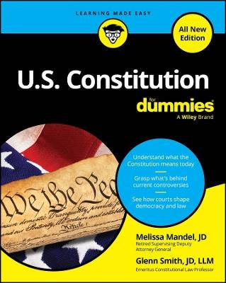 U.S. Constitution For Dummies, All New Edition - Melissa Mandel,Glenn Smith - cover