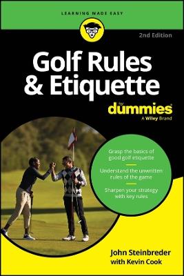 Golf Rules & Etiquette For Dummies - John Steinbreder,Kevin Cook - cover