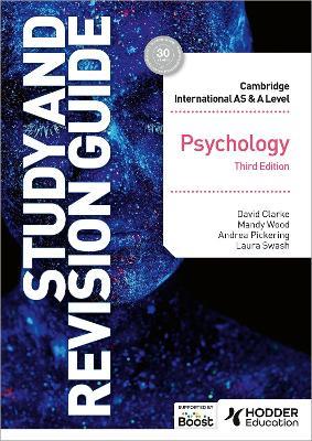 Cambridge International AS/A Level Psychology Study and Revision Guide Third Edition - David Clarke,Mandy Wood,Andrea Pickering - cover
