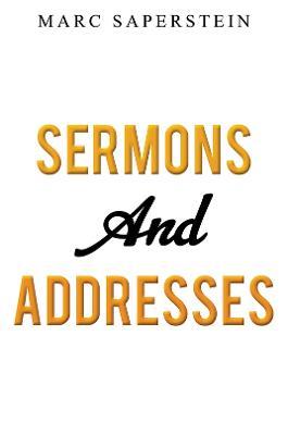 Sermons and Addresses - Marc Saperstein - cover